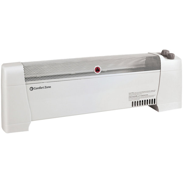 Comfort Zone LowProfile Silent Operation 1,500 Watt Electric Radiant